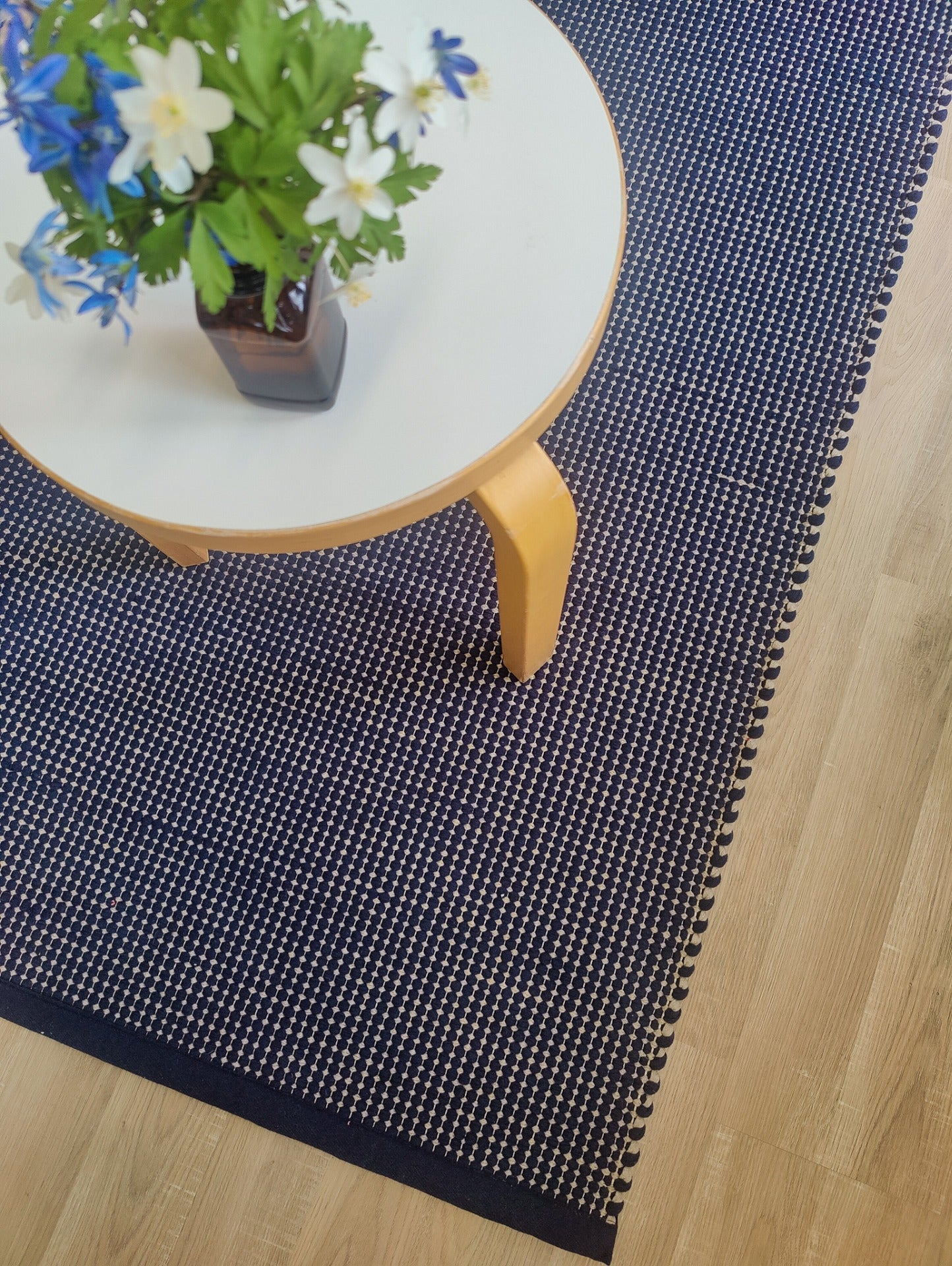 Helsinki Kotimainen Räsymatto Mustikka