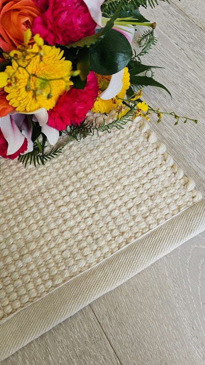 Helsinki Ullmatta - Finsk Handvävd Ullmatta